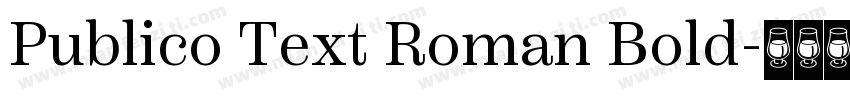 Publico Text Roman Bold字体转换